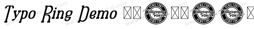 Typo Ring Demo 粗体(西方)字体转换